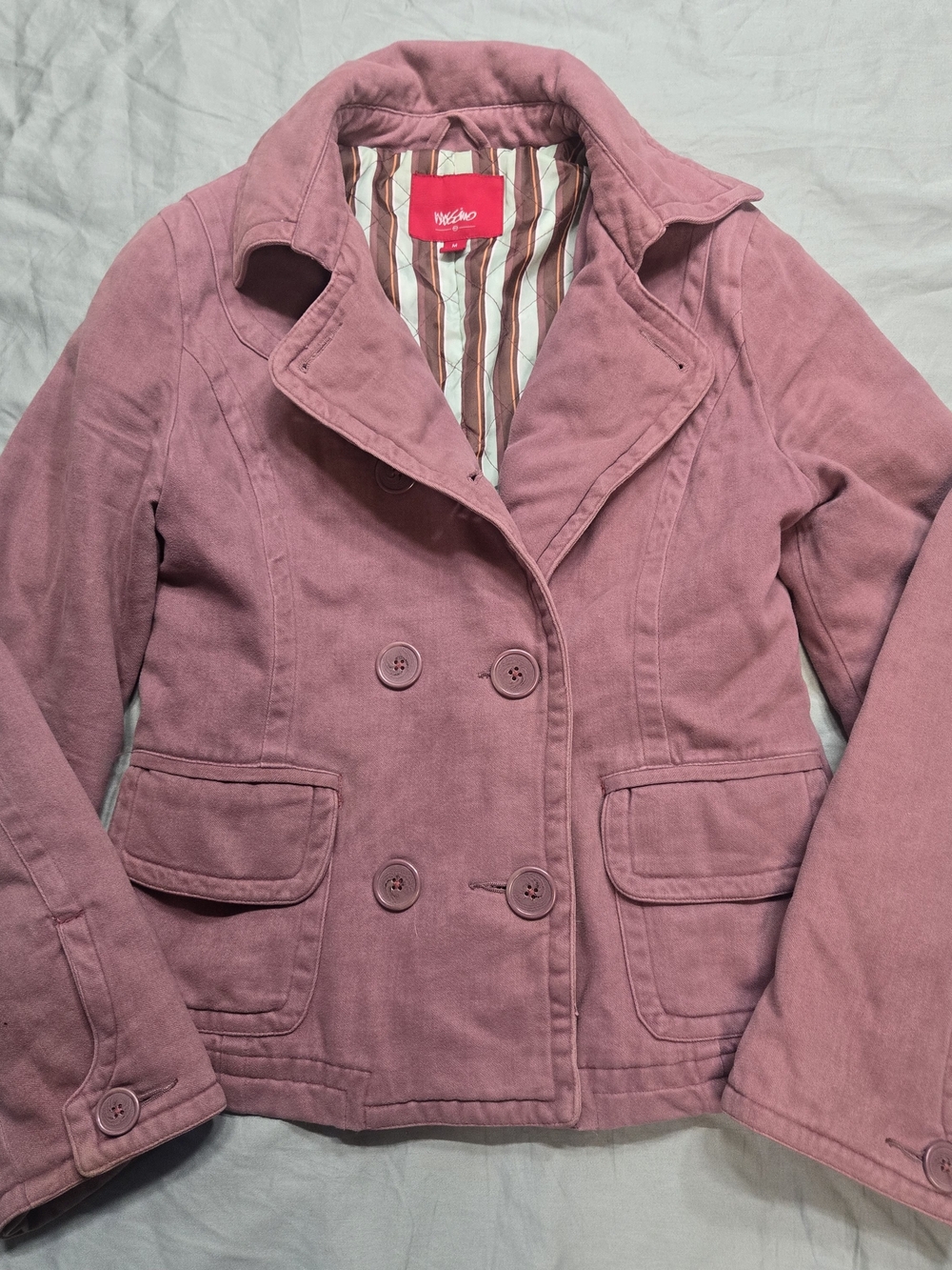 Mossimo Supply Co. Rose Pink Double-Breasted Peacoat